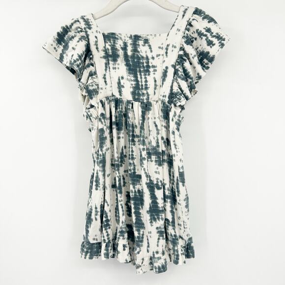 Kate Quinn The‎ Woods Girls Toddler Boho Ruffled Sleeve Tie Dye Romper 18-24M - Picture 1 of 6